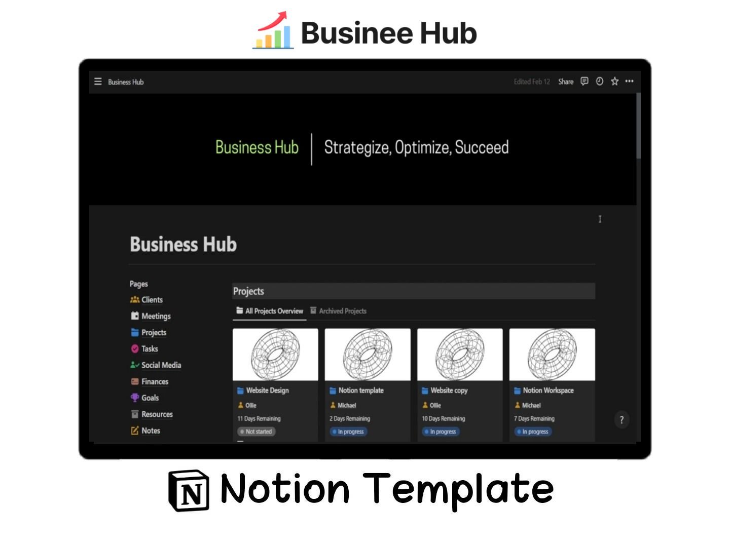 Business Hub Notion template